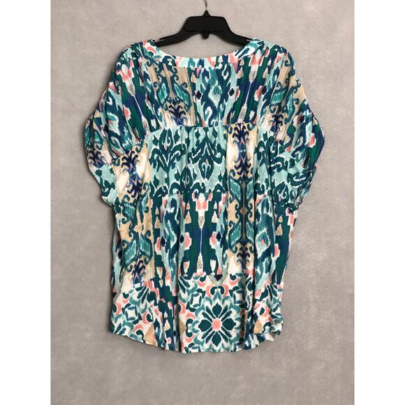 Westbound Woman 2X Cap Sleeve Pop-Over Top NEW - Picture 5 of 7